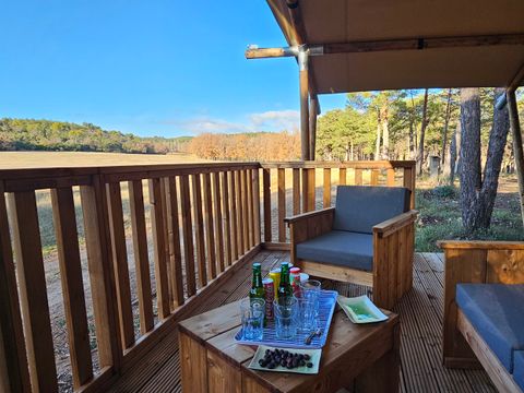 TENTE TOILE ET BOIS 4 personnes - Tente Lodge 4 places PMR