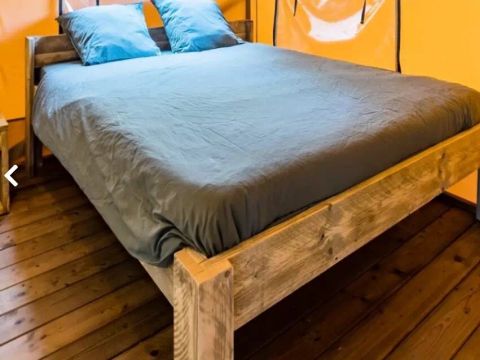 TENTE TOILE ET BOIS 5 personnes - Tente Lodge 3 Pièces 