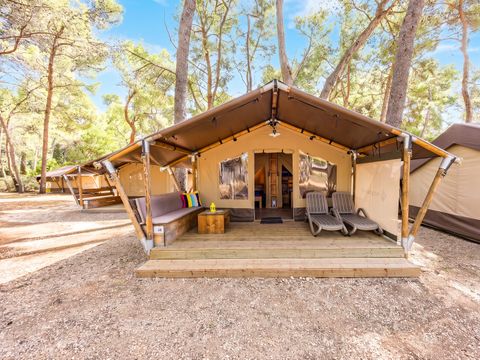 Tente en toile et en bois 5 personnes - Cikat - Safari tent Lodge (5P)