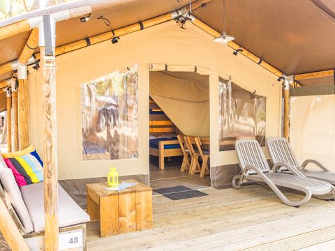 Tente en toile et en bois 5 personnes - Cikat - Safari tent Lodge (5P)