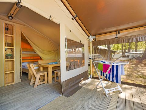 Tente en toile et en bois 5 personnes - Cikat - Safari tent Lodge (5P)