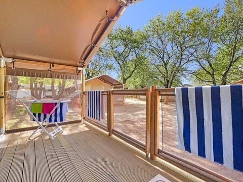 TENTE TOILE ET BOIS 5 personnes - Cikat - Safari tent Lodge (5P)
