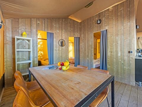TENTE TOILE ET BOIS 5 personnes - Cikat - Safari tent Lodge (6P)