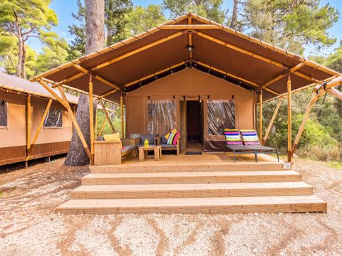 Tente en toile et en bois 5 personnes - Cikat - Safari tent Lodge - 6P