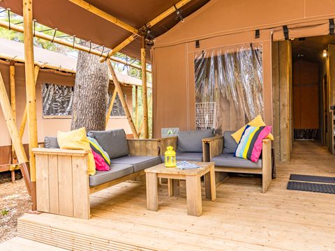 Tente en toile et en bois 5 personnes - Cikat - Safari tent Lodge - 6P
