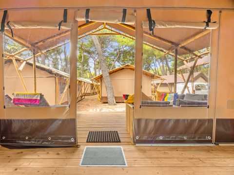 Tente en toile et en bois 5 personnes - Cikat - Safari tent Lodge - 6P