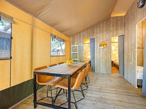 TENTE TOILE ET BOIS 5 personnes - Cikat - Safari tent Lodge (6P)