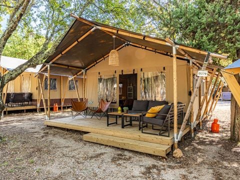 TENTE TOILE ET BOIS 5 personnes - Cikat - Safari tent Lodge (6P)