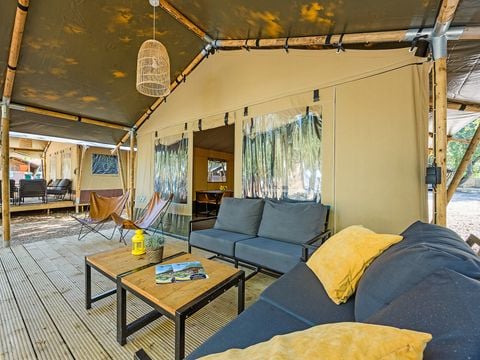 TENTE TOILE ET BOIS 5 personnes - Cikat - Safari tent Lodge (6P)