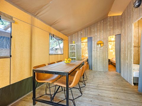 TENTE TOILE ET BOIS 5 personnes - Cikat - Safari tent Lodge (6P) TENTE TOILE ET BOIS 5 personnes - Cikat - Safari tent Lodge (6P)