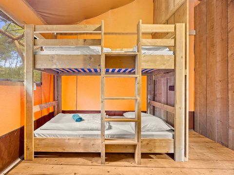 Tente en toile et en bois 5 personnes - Cikat - Safari tent Lodge - 6P