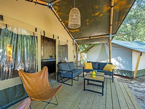 TENTE TOILE ET BOIS 5 personnes - Cikat - Safari tent Lodge (6P)