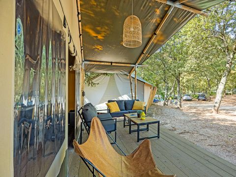 Tente en toile et en bois 5 personnes - Cikat - Safari tent Lodge - 6P
