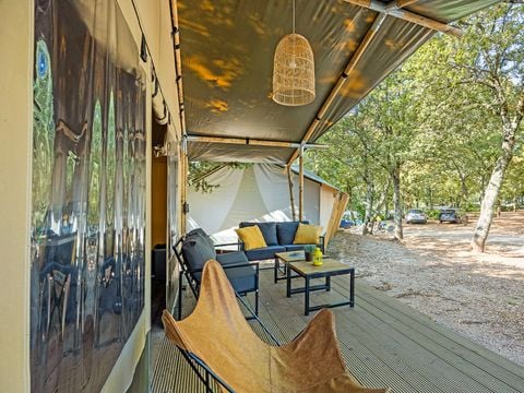 TENTE TOILE ET BOIS 5 personnes - Cikat - Safari tent Lodge (6P)