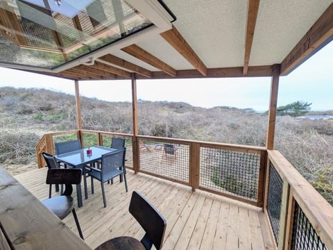 MOBILHOME 4 personnes - Cabane vue mer