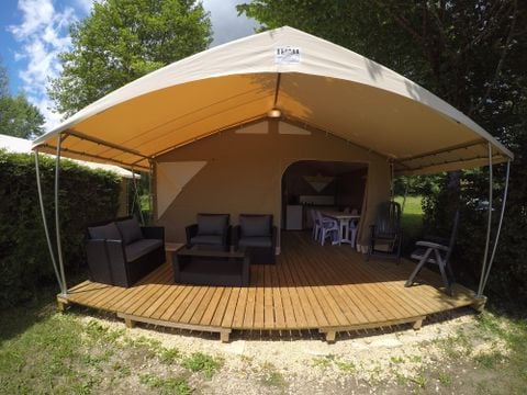 TENTE TOILE ET BOIS 5 personnes - Tente Safari