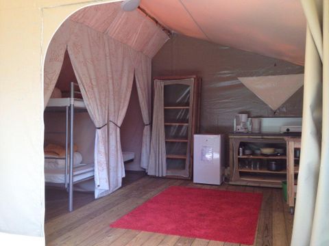 Tente en toile et en bois 5 personnes - Tente Safari