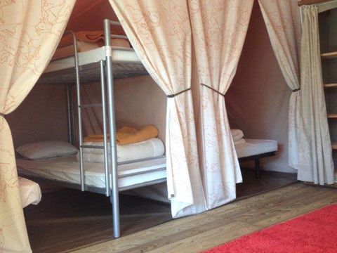 Tente en toile et en bois 5 personnes - Tente Safari