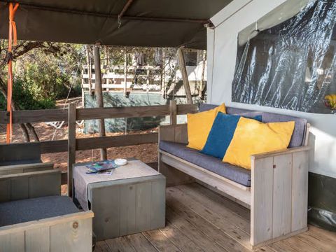 TENTE TOILE ET BOIS 5 personnes - Koversada Camping Resort - Tente Safari de luxe