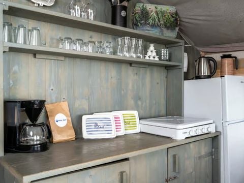 TENTE TOILE ET BOIS 5 personnes - Koversada Camping Resort - Tente Safari de luxe