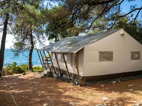 TENTE TOILE ET BOIS 5 personnes - Koversada Camping Resort - Tente Safari de luxe