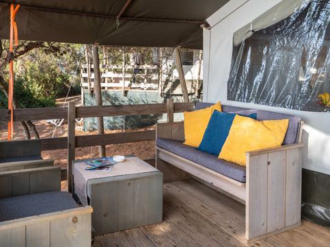 TENTE TOILE ET BOIS 5 personnes - Koversada Camping Resort - Tente Safari de luxe