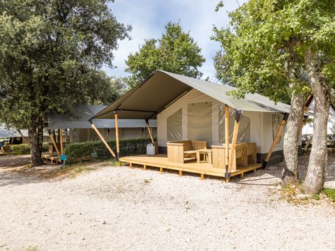 TENTE TOILE ET BOIS 5 personnes - Naturist Solaris - Tente Safari Confort