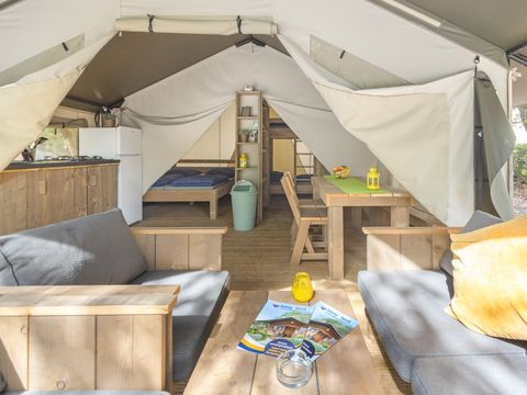 TENTE TOILE ET BOIS 5 personnes - Naturist Solaris - Tente Safari Confort