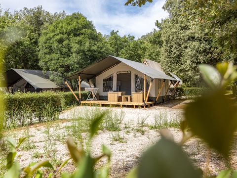 TENTE TOILE ET BOIS 5 personnes - Naturist Solaris - Tente Safari Confort