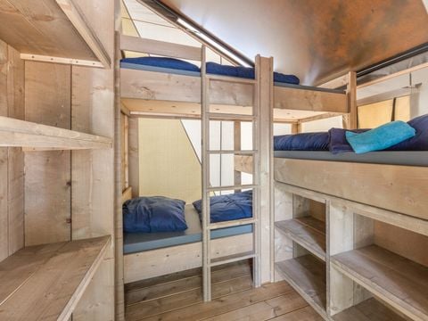Tente en toile et en bois 5 personnes - Naturist Solaris - Tente Safari Confort