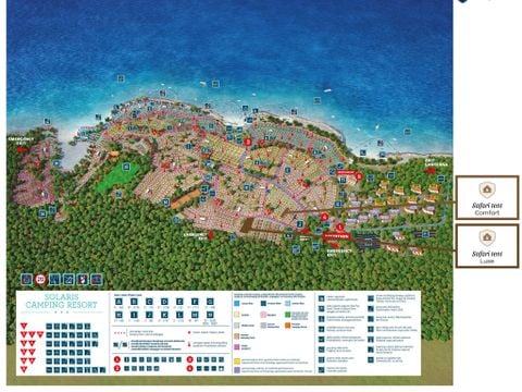 Tente en toile et en bois 5 personnes - Naturist Solaris - Tente Safari de luxe