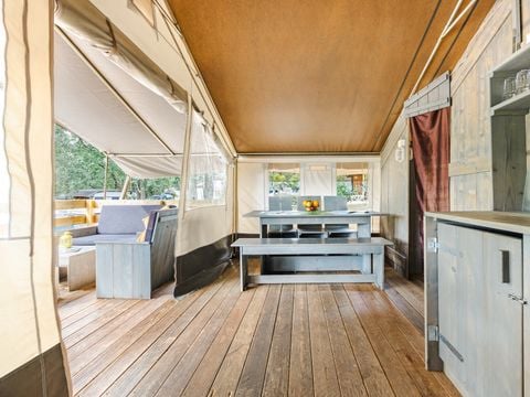 TENTE TOILE ET BOIS 5 personnes - Naturist Solaris - Tente Safari de luxe