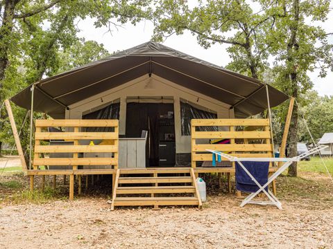 TENTE TOILE ET BOIS 5 personnes - Naturist Solaris - Tente Safari de luxe