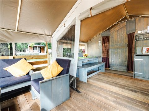 TENTE TOILE ET BOIS 5 personnes - Naturist Solaris - Tente Safari de luxe