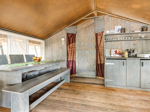 TENTE TOILE ET BOIS 5 personnes - Naturist Solaris - Tente Safari de luxe