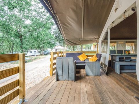 TENTE TOILE ET BOIS 5 personnes - Naturist Solaris - Tente Safari de luxe