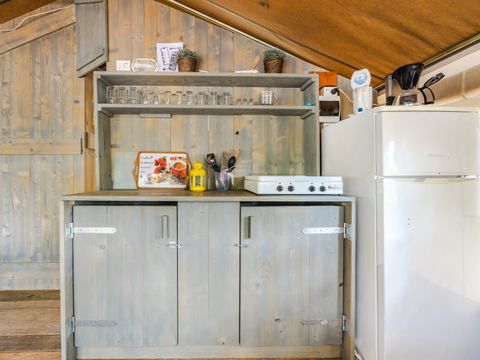 TENTE TOILE ET BOIS 5 personnes - Naturist Solaris - Tente Safari de luxe