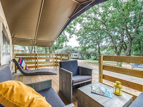 TENTE TOILE ET BOIS 5 personnes - Naturist Solaris - Tente Safari de luxe