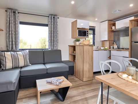MOBILHOME 6 personnes - Prestige Trio - 3 chambres - 2 salles de bains - 2 WC - CLIM - TV + Lave vaisselle