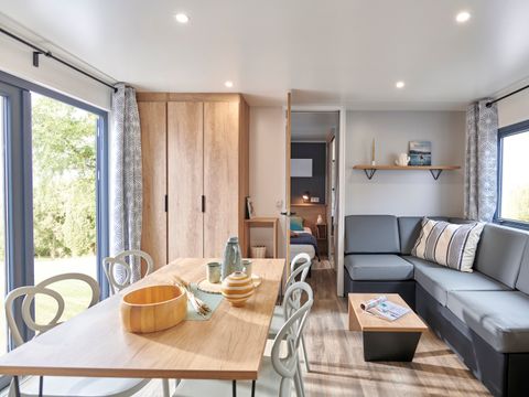 MOBILHOME 6 personnes - Prestige Trio - 3 chambres - 2 salles de bains - 2 WC - CLIM - TV + Lave vaisselle