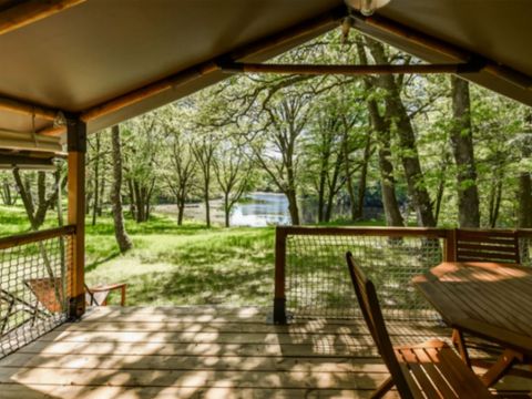 TENTE TOILE ET BOIS 5 personnes - Lodge 2ch 5p