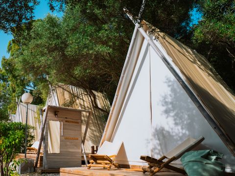 Tente en toile et en bois 4 personnes - SIROA TENT