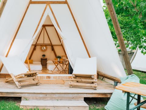 Tente en toile et en bois 4 personnes - BRUMA TENT