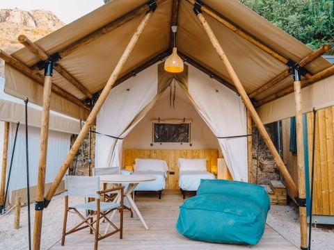 Tente en toile et en bois 2 personnes - SAFARI ARENA 2