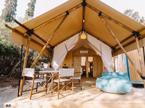 Tente en toile et en bois 5 personnes - SAFARI ARENA 5