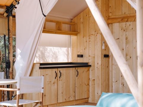 Tente en toile et en bois 5 personnes - ARENA SAFARI 5 VUE MER