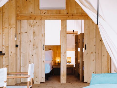 Tente en toile et en bois 5 personnes - ARENA SAFARI 5 VUE MER