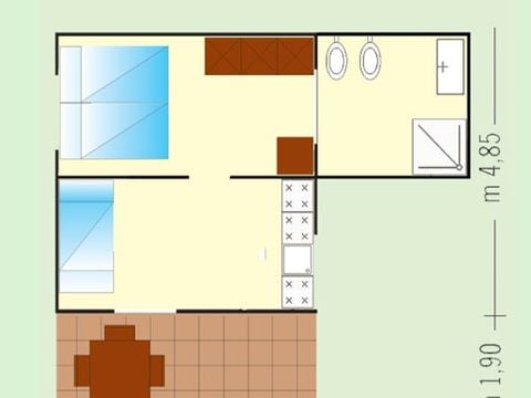 APPARTEMENT 4 personnes - Bungalow confort