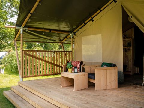TENTE TOILE ET BOIS 4 personnes - Tente Safari I 4 personnes I Salle de bain privée