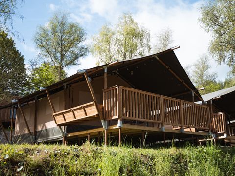 TENTE TOILE ET BOIS 4 personnes - Tente Safari I 4 personnes I Salle de bain privée